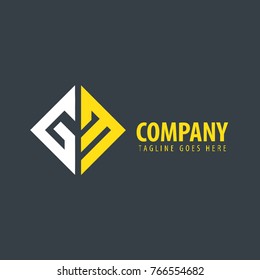 Initial Letter GM Design Logo