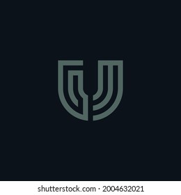 Initial letter GM logo design inspiration template