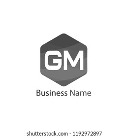 Initial Letter GM Logo Template Design