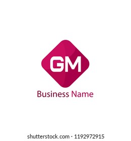 Initial Letter GM Logo Template Design