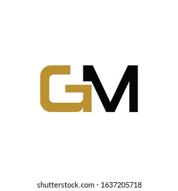 Initial letter gm or mg logo vector design template