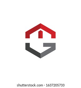 Initial letter gm or mg logo vector design template