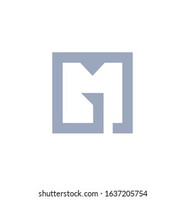 Initial letter gm or mg logo vector design template