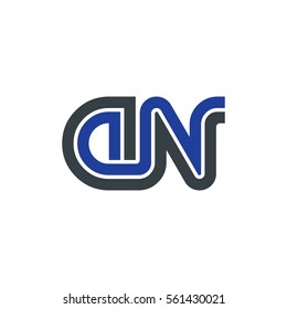 Initial Letter GN Linked Design Logo
