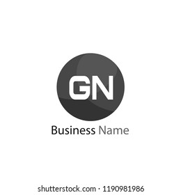 Initial Letter GN Logo Template Design