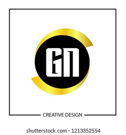 Initial Letter GN Logo Template Design