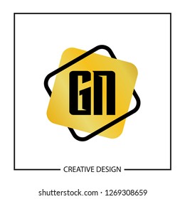 Initial Letter GN Logo Template Design