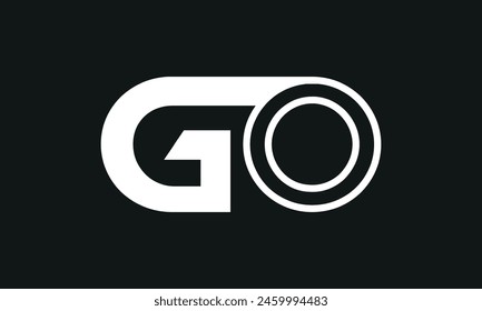 Diseño del logotipo inicial de Letter GO. Diseño de logotipo GO. Logo de GO creativo y moderno.