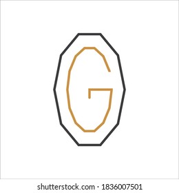Initial letter go logo or og logo vector design templates