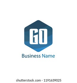 Initial Letter GO Logo Template Design