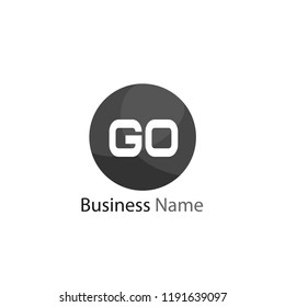 Initial Letter GO Logo Template Design