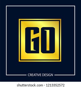 Initial Letter GO Logo Template Design