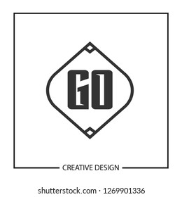 Initial Letter GO Logo Template Design