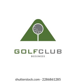 Initial Letter A Golf Club Icon Logo Design Template