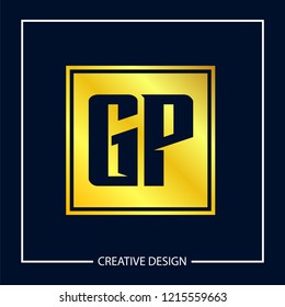 Initial Letter GP Logo Template Design