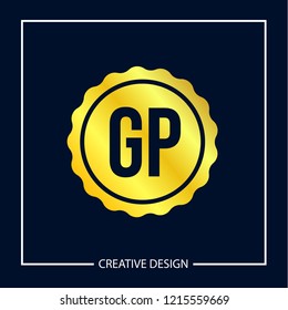 Initial Letter GP Logo Template Design