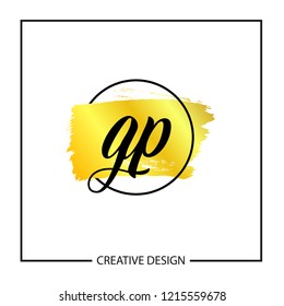 Initial Letter GP Logo Template Design