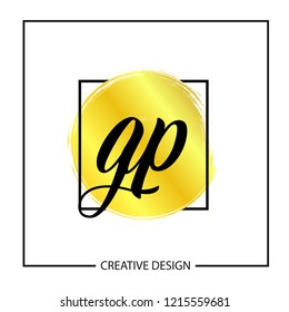 Initial Letter GP Logo Template Design