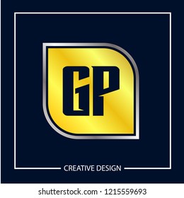 Initial Letter GP Logo Template Design
