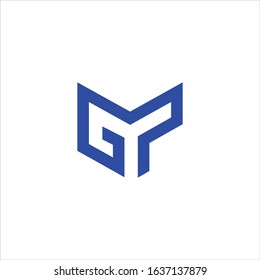Initial letter gp or pg logo vector templates