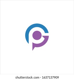 Initial Letter Gp Pg Logo Vector Stock Vector (Royalty Free) 1637137909 ...