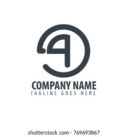 Initial Letter GQ Design Logo