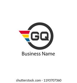 Initial Letter GQ Logo Template Design