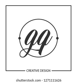 Initial Letter GQ Logo Template Vector Design