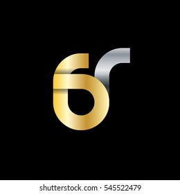 Initial Letter GR Logo