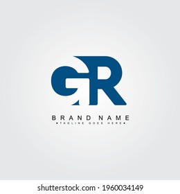 Initial Letter GR Logo - Minimal Business Logo