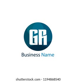 Initial Letter GR Logo Template Design