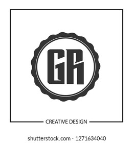 Initial Letter GR Logo Template Design