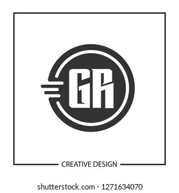 Initial Letter GR Logo Template Design