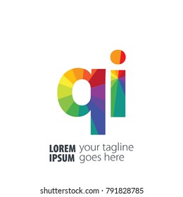 Initial Letter Gradient Logo
