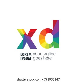 Initial Letter Gradient Logo