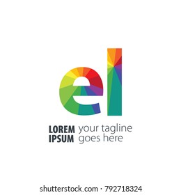 Initial Letter Gradient Logo