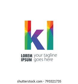 Initial Letter Gradient Logo