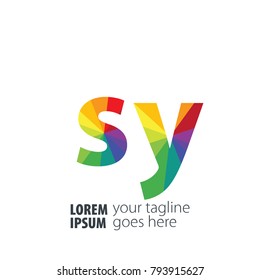 Initial Letter Gradient Logo