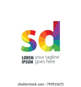 Initial Letter Gradient Logo