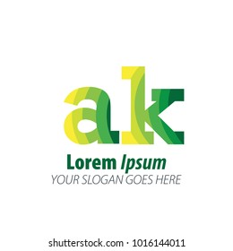 Initial Letter Green Logo