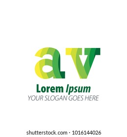 Initial Letter Green Logo