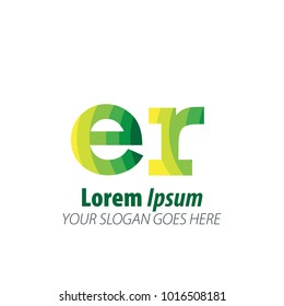 Initial Letter Green Logo