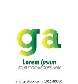 Initial Letter Green Logo
