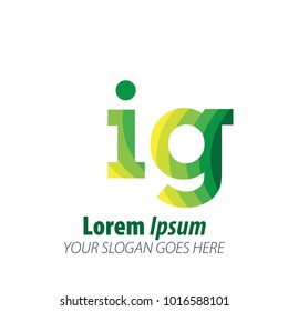 Initial Letter Green Logo