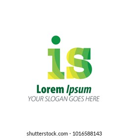 Initial Letter Green Logo