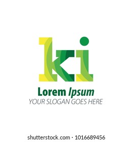 Initial Letter Green Logo