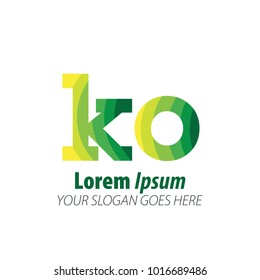 Initial Letter Green Logo