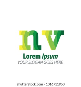 Initial Letter Green Logo