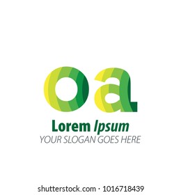 Initial Letter Green Logo