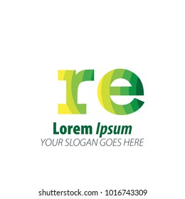 Initial Letter Green Logo